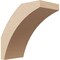 Ekena Millwork 3-inch W x 6-inch D x 6-inch H Thorton Rough Cedar Woodgrain TimberThane Knee Brace, Primed BRCUR03X06X06THRRCPR - alternate 1